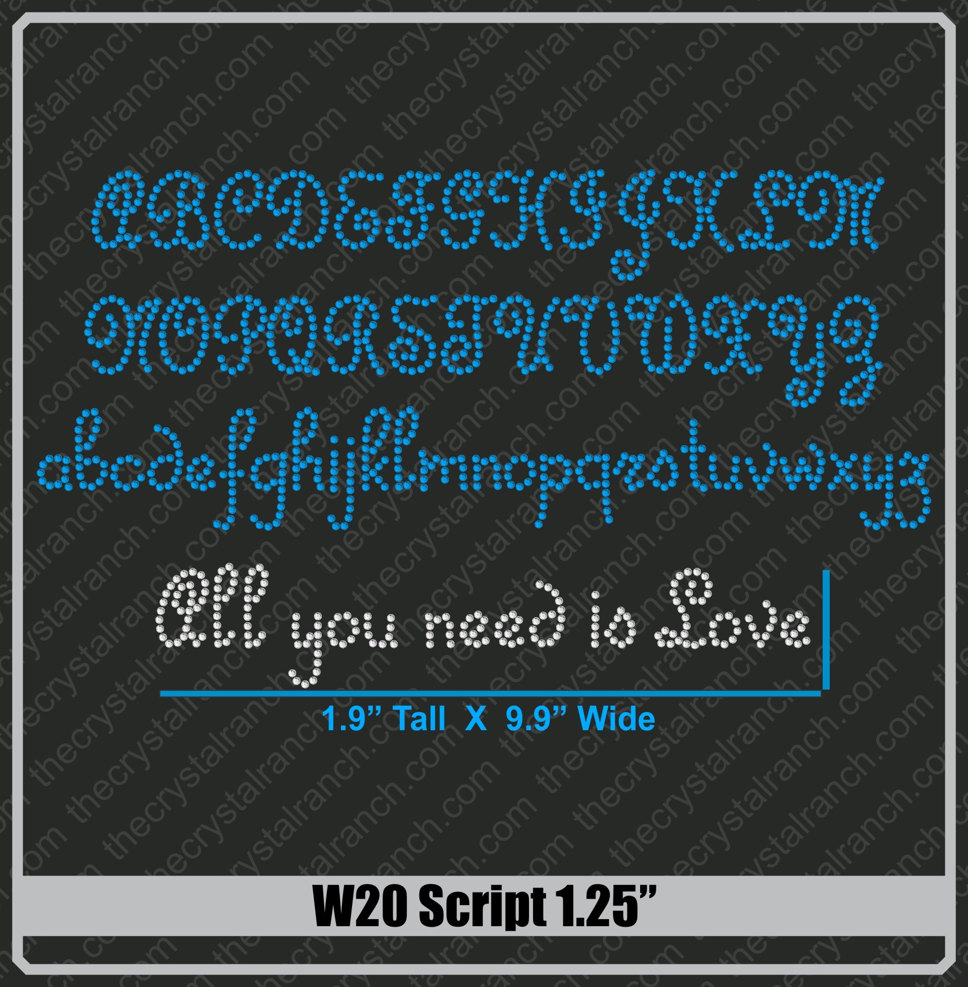 W20 Script 1.25"