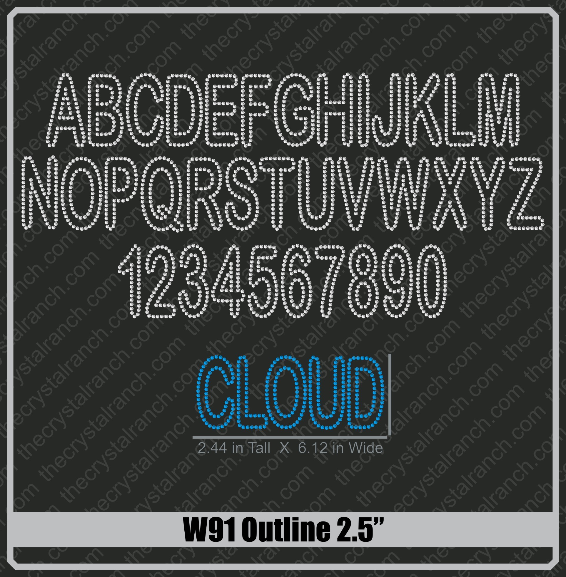W91 Outline 2.5"