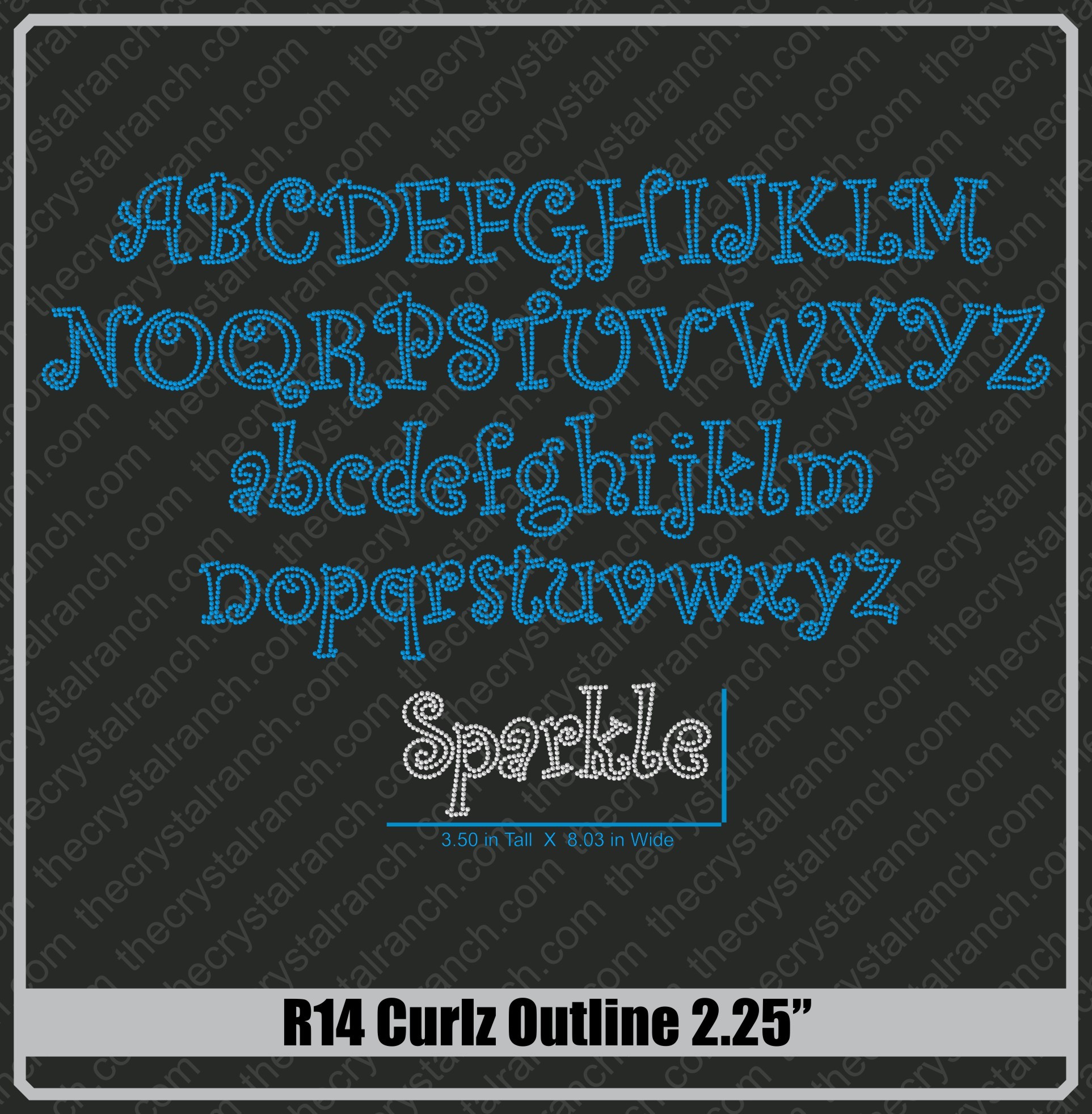 R14 Curlz Outline 2.25"