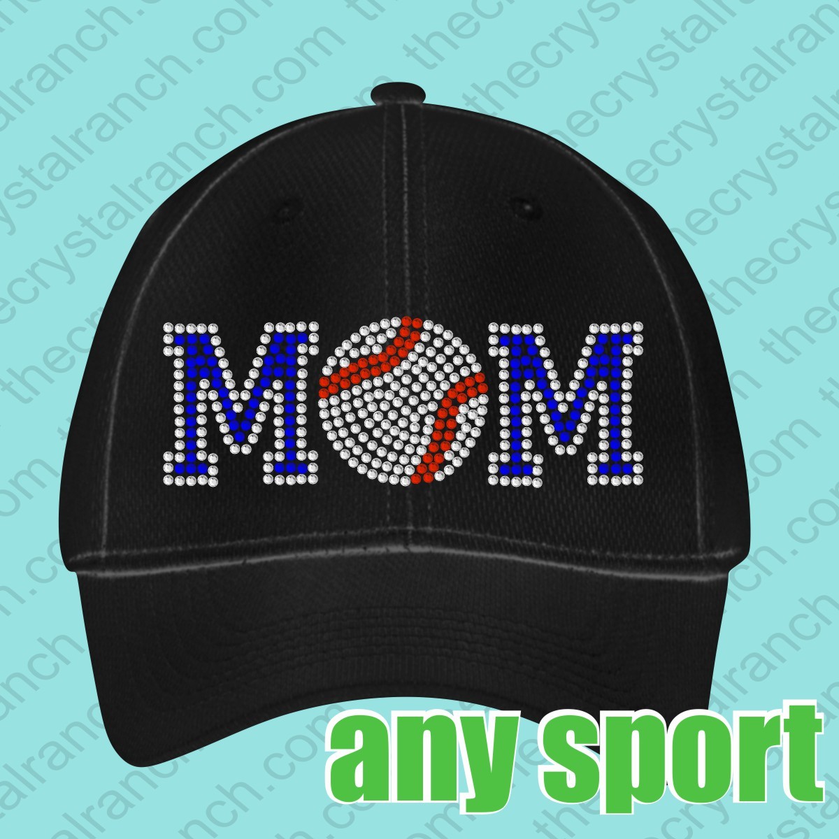 Sport Mom Rhinestone Cap CP002 