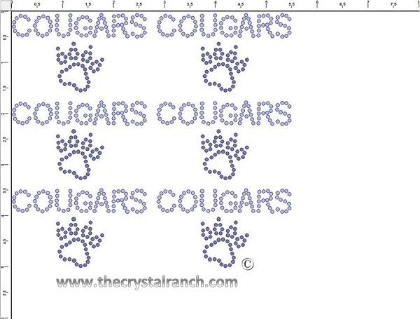 Cougars - Petite (6) Rhinestone Transfer CRK041cs