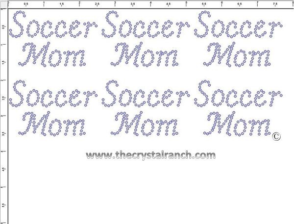 Soccer Mom - Petite (6) Rhinestone Transfer CRK048