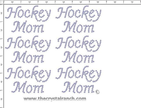 Hockey Mom - Petite (6) Rhinestone Transfer CRK050