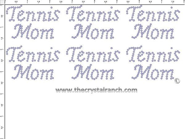 Tennis Mom - Petite (6) Rhinestone Transfer CRK053