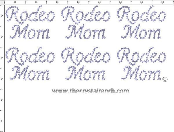 Rodeo Mom - Petite (6) Rhinestone Transfer CRK054