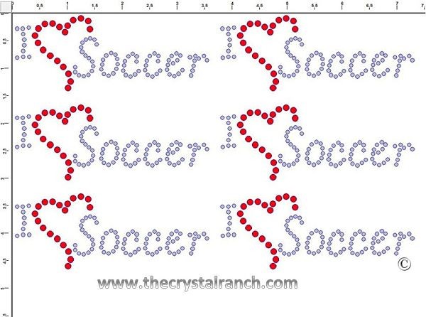 I Love Soccer - Petite (6) Rhinestone Transfer CRK063cs