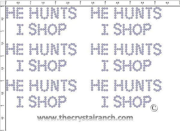 He Hunts I Shop - Petite (6) Rhinestone Transfer CRK071