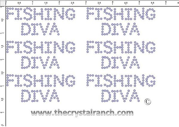 Fishing Diva - Petite (6) Rhinestone Transfer CRK078