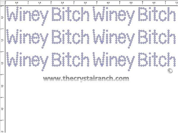 Winey Bitch - Petite (6) Rhinestone Transfer CRK127
