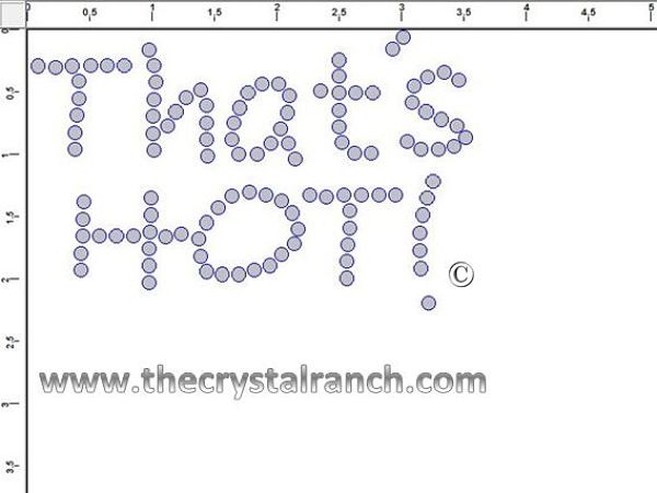 That's Hot! Rhinestone Transfers CRK009