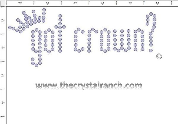 got crown? Rhinestone Transfer CRK011A