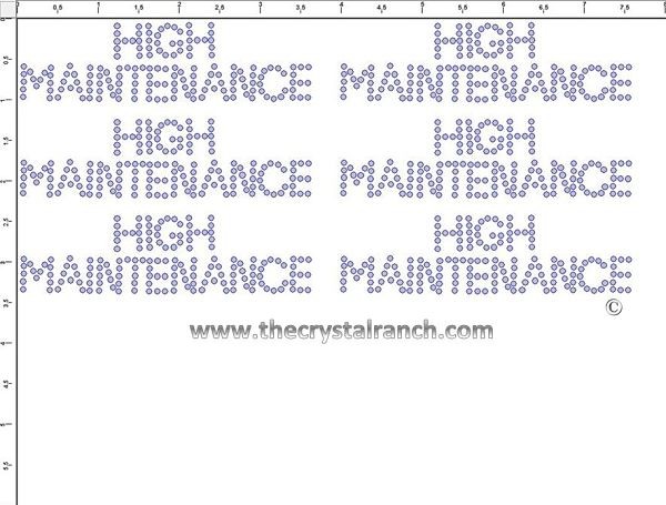High Maintenance - Petite (6) Rhinestone Transfers CRK026
