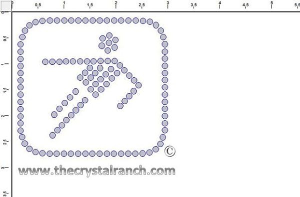 Soccer Symbol Rhinestone Transfer CRS089c
