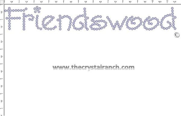 Friendswood Rhinestone Transfer CRT263