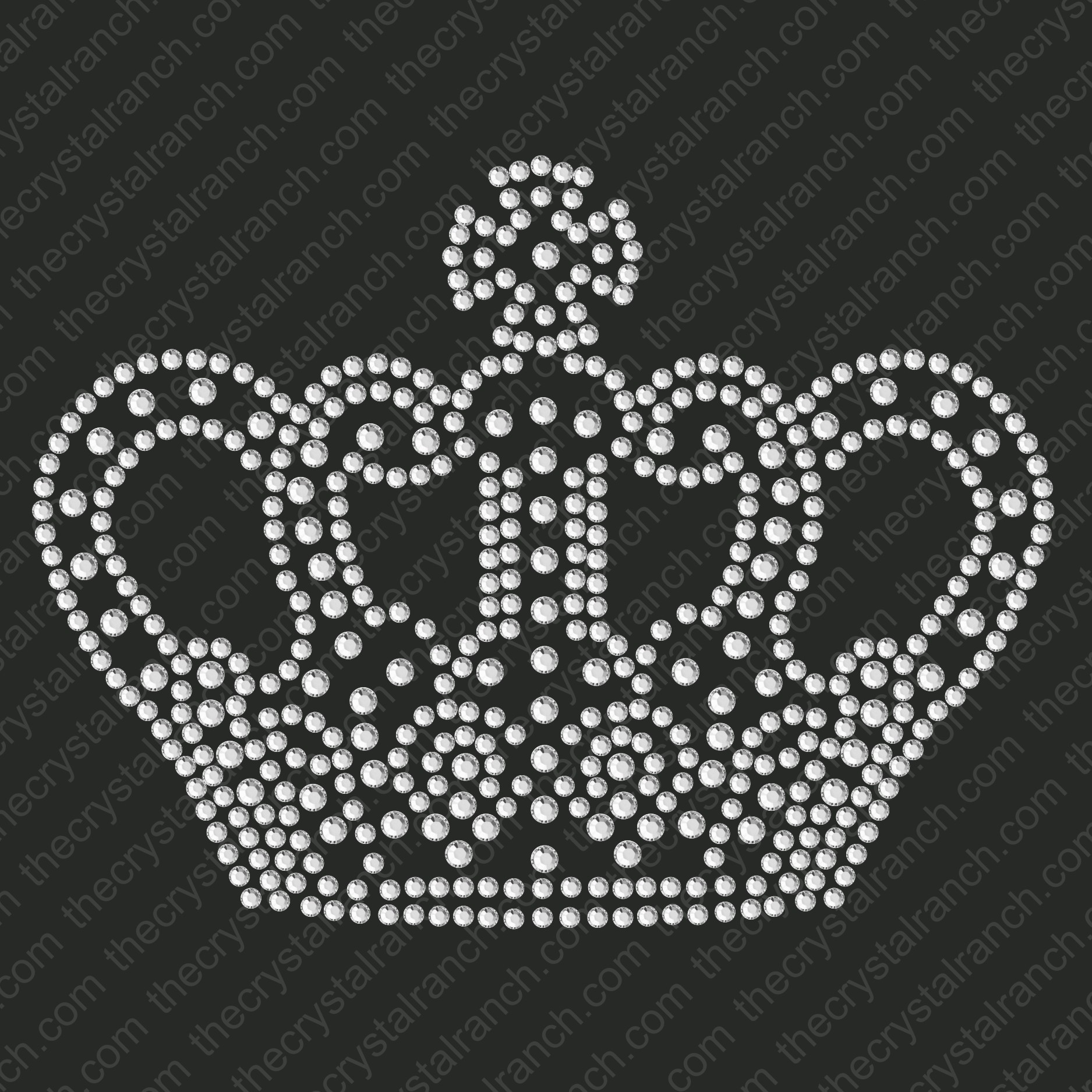 DY001 Queens Crown Rhinestone Decal