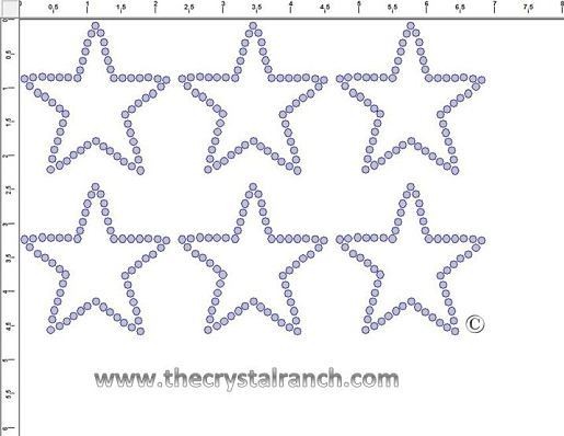 Star Outline Rhinestone Transfer CRY179c
