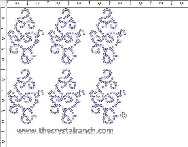 Swirl Rhinestone Transfer CRY264c