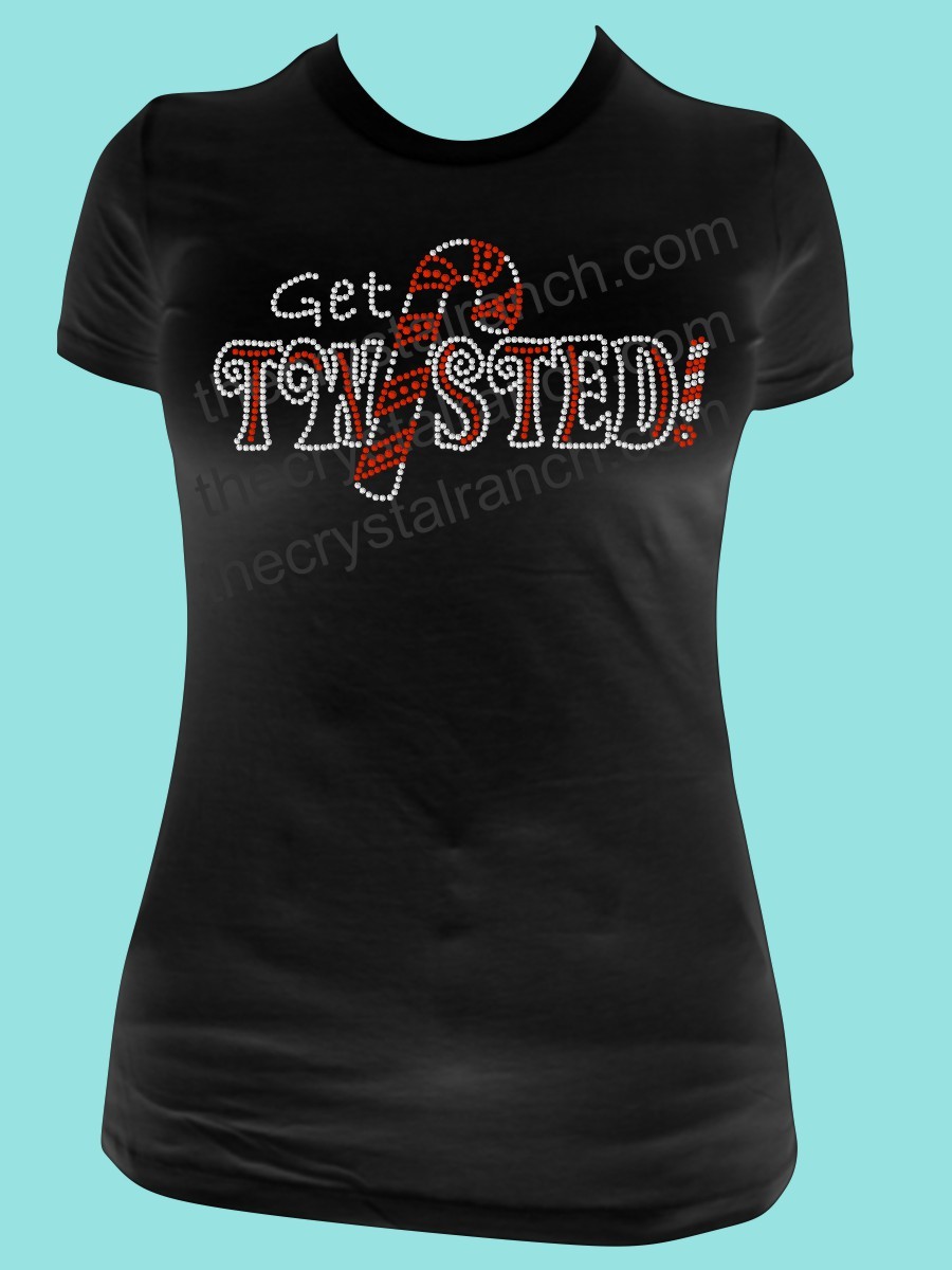 Get Twisted! Rhinestone Tee TH073