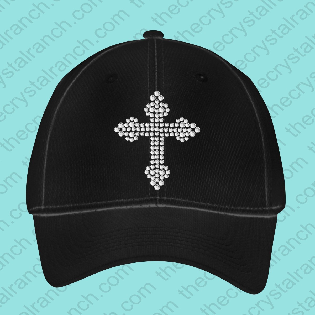 Aimie Cross Rhinestone Cap CJ001A