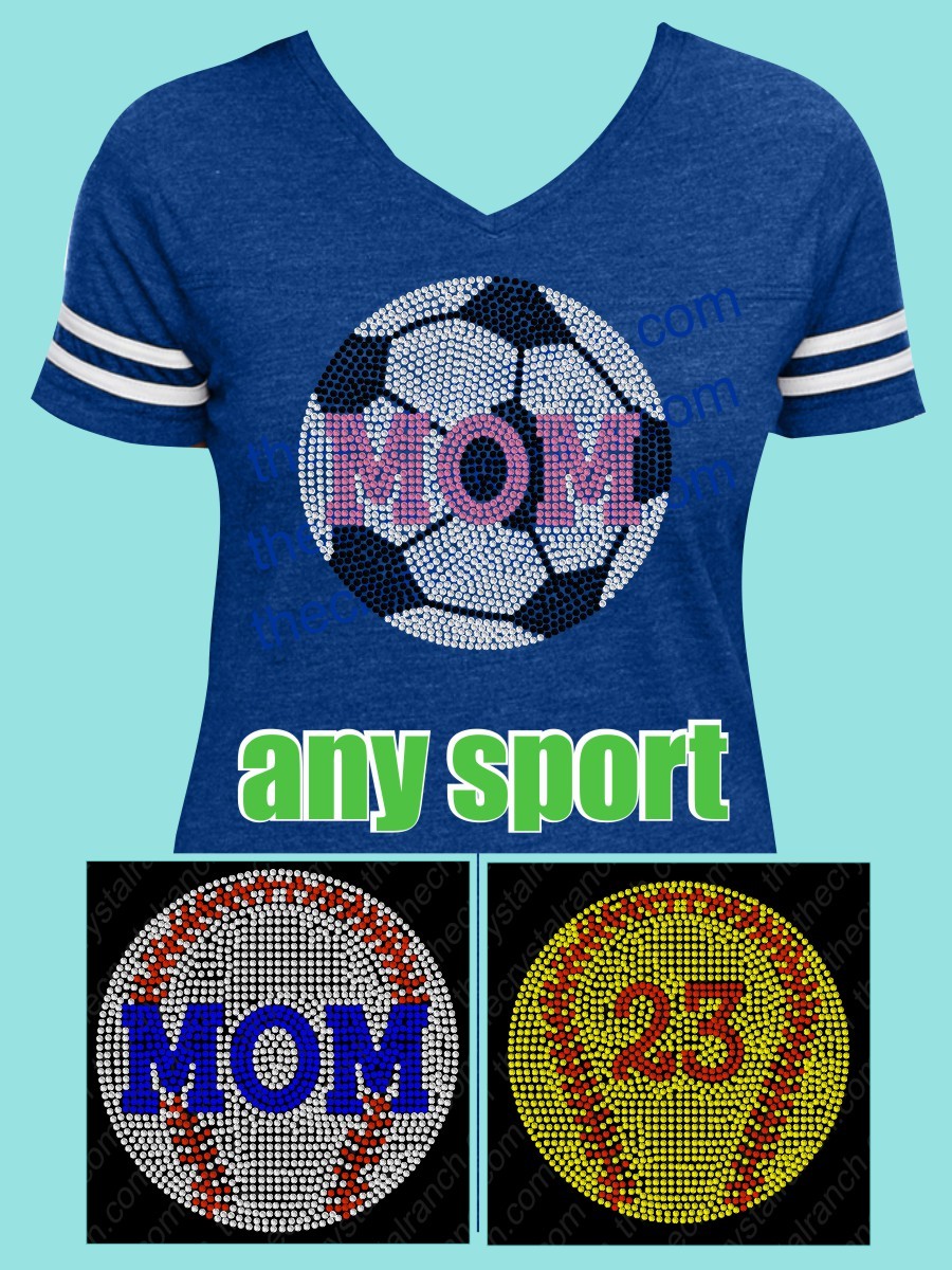 Sports Ball Rhinestone Tee TS263