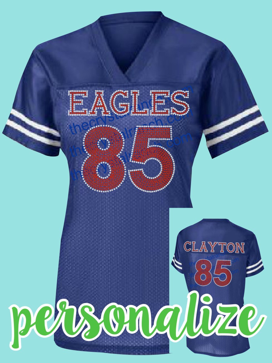 Football Rhinestone Jersey TP009