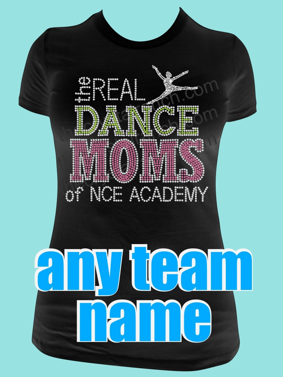 The Real Dance Moms of Your Dance Team Rhinestone Tee TP040 