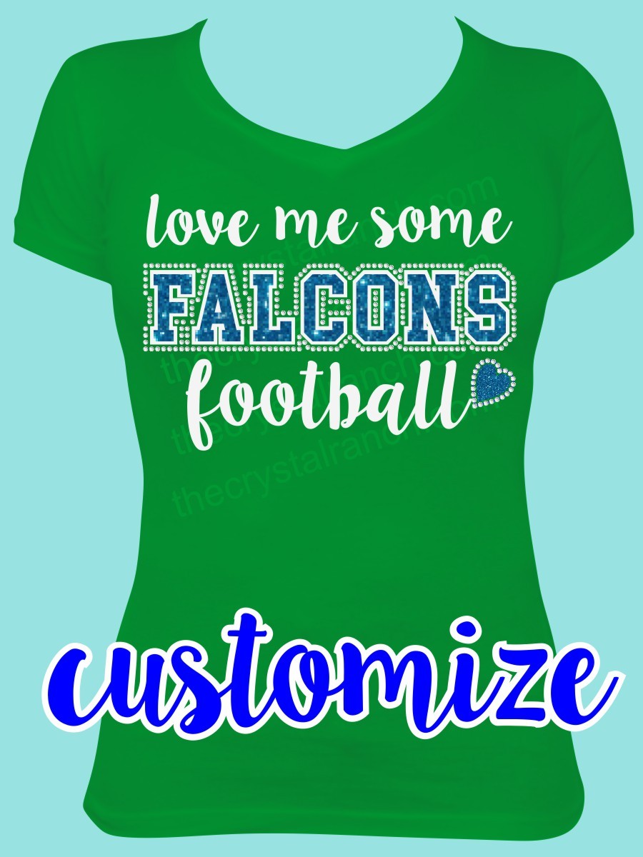 Team Love me Some... Glitter and Rhinestone Tee TP060