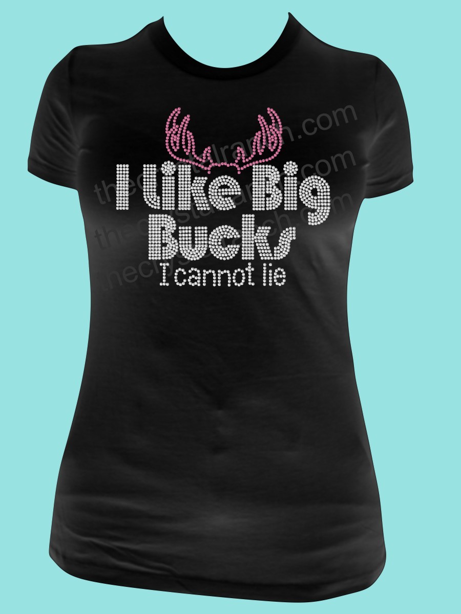 I Like Big Bucks Rhinestone Tee TR080
