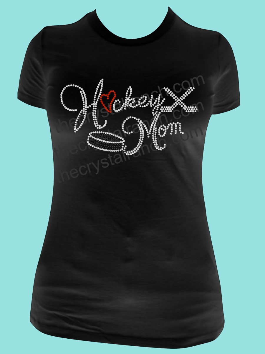 Hockey Mom Rhinestone Tee TS274