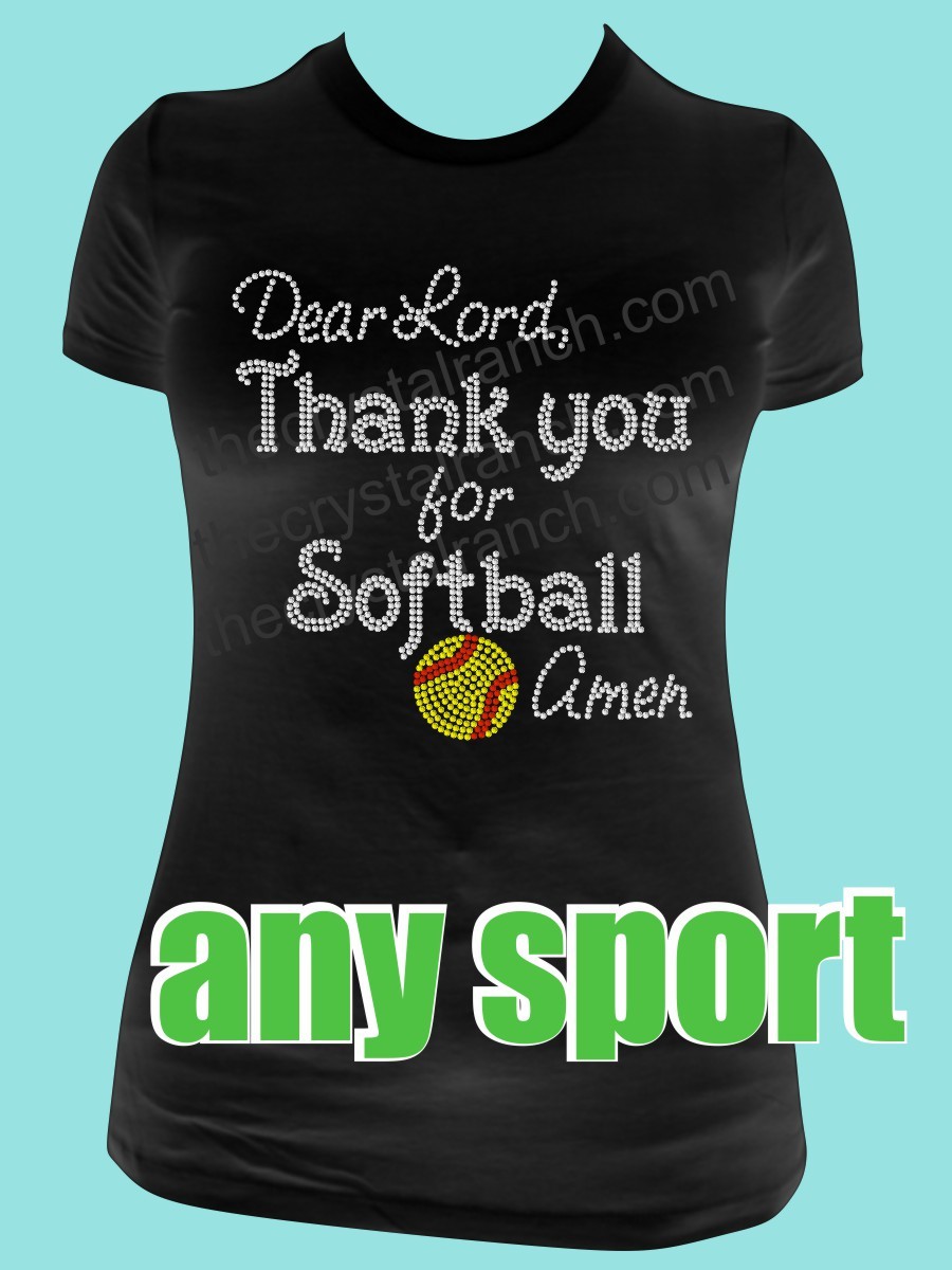 Dear Lord, Thank You for ... Rhinestone Tee TS337