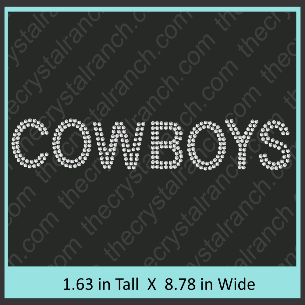 Cowboys Rhinestone Transfer CRT004
