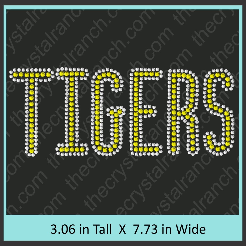 Tigers Rhinestone Transfer CRT066