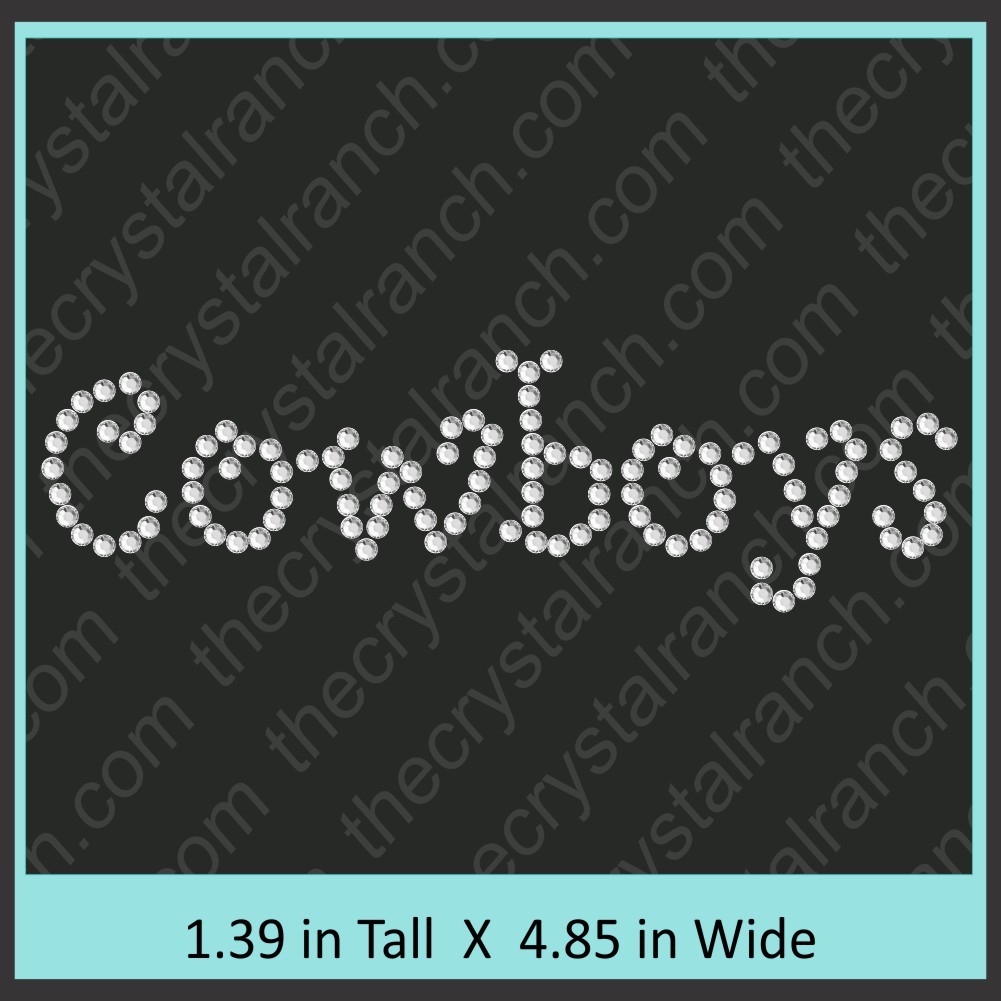 Cowboys Rhinestone Transfer CRT131