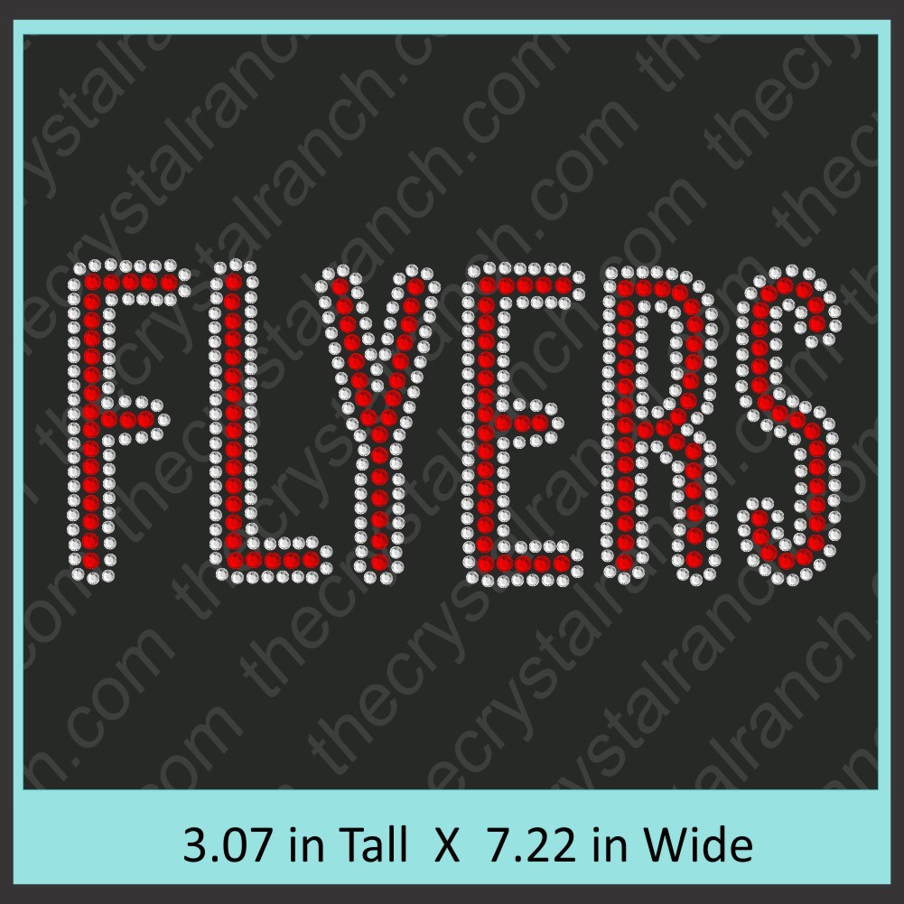Flyers Rhinestone Transfer CRT157