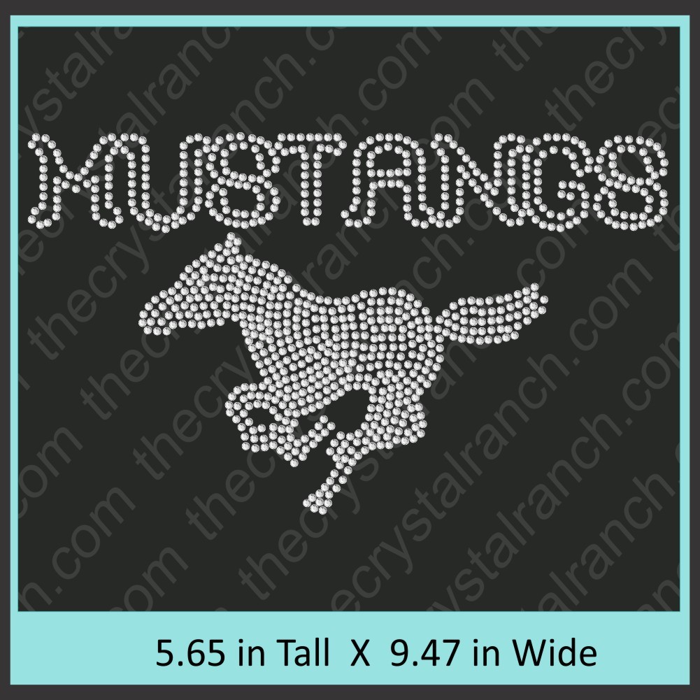 Mustangs Rhinestone Transfer CRT182