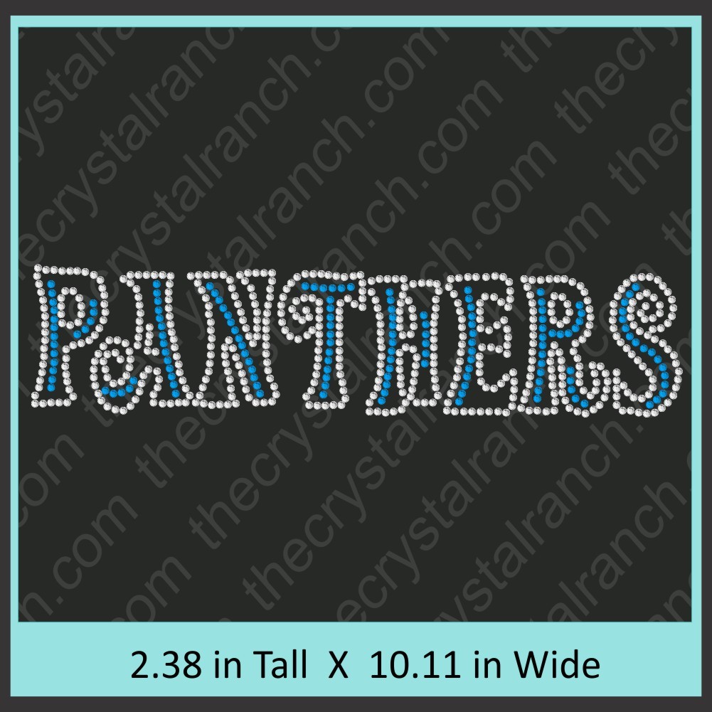 Panthers Rhinestone Transfer CRT187