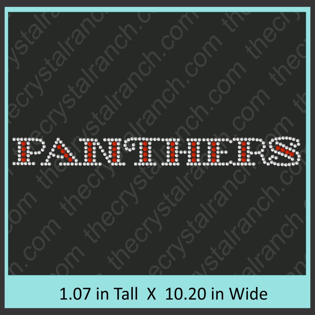 Panthers Rhinestone Transfer CRT189