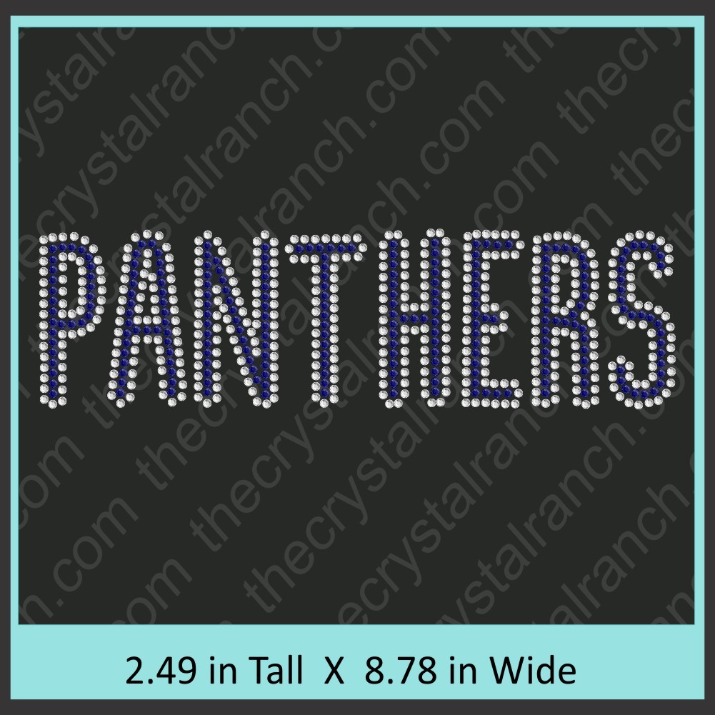 Panthers Rhinestone Transfer CRT195