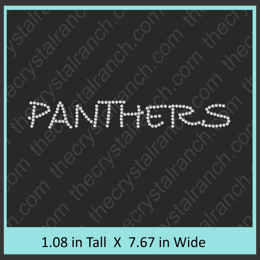 Panthers Rhinestone Transfer CRT197