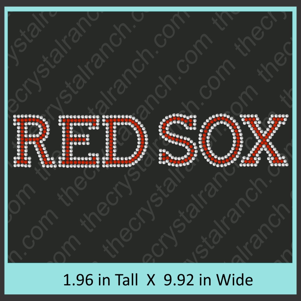 Red Sox Rhinestone Transfer CRT215