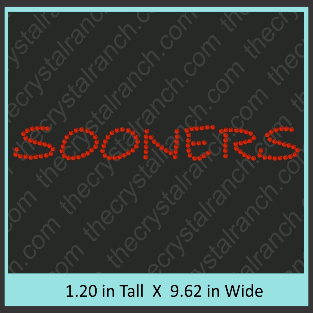 Sooners Rhinestone Transfer CRT222