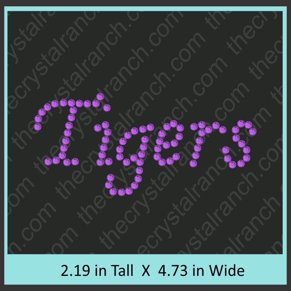 Tigers Rhinestone Transfer CRT238