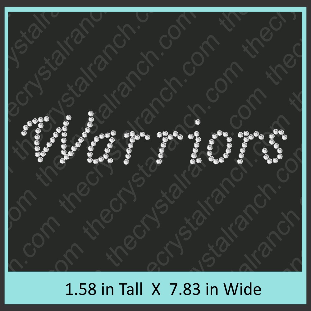 Warriors Rhinestone Transfer CRT242