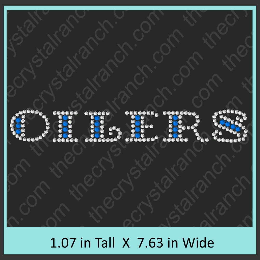 Oilers Rhinestone Transfer CRT260