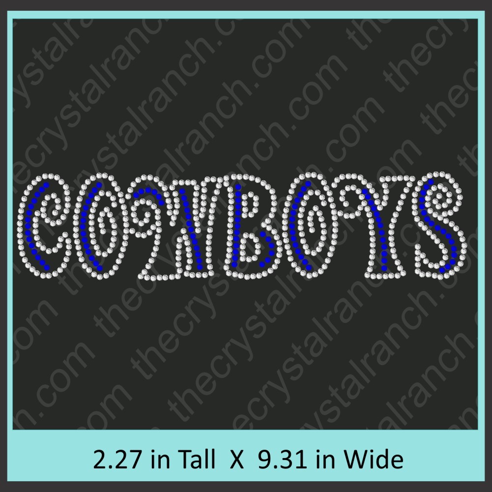 Cowboys Rhinestone Transfer CRT282
