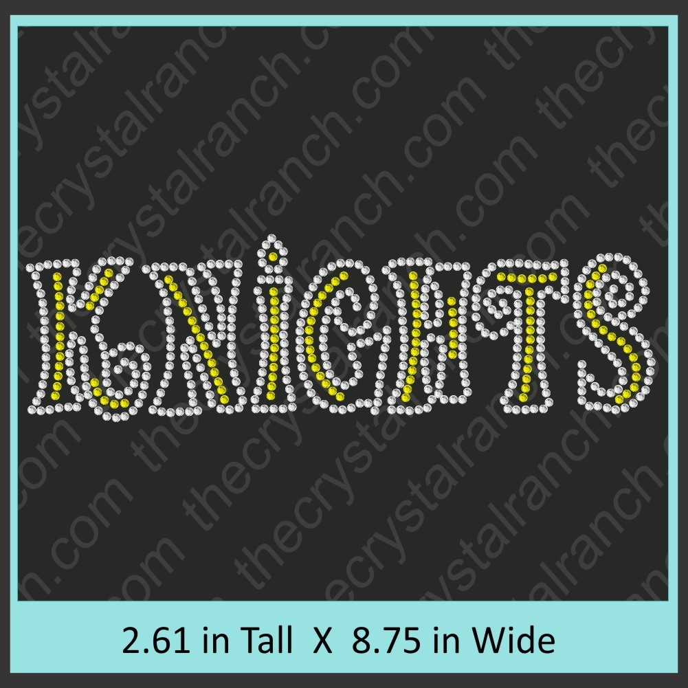 Knights Rhinestone Transfer CRT284