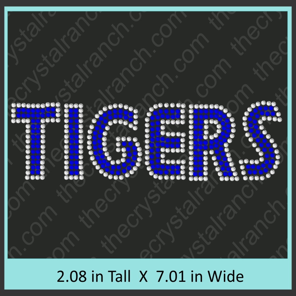 Tigers Rhinestone Transfer CRT294