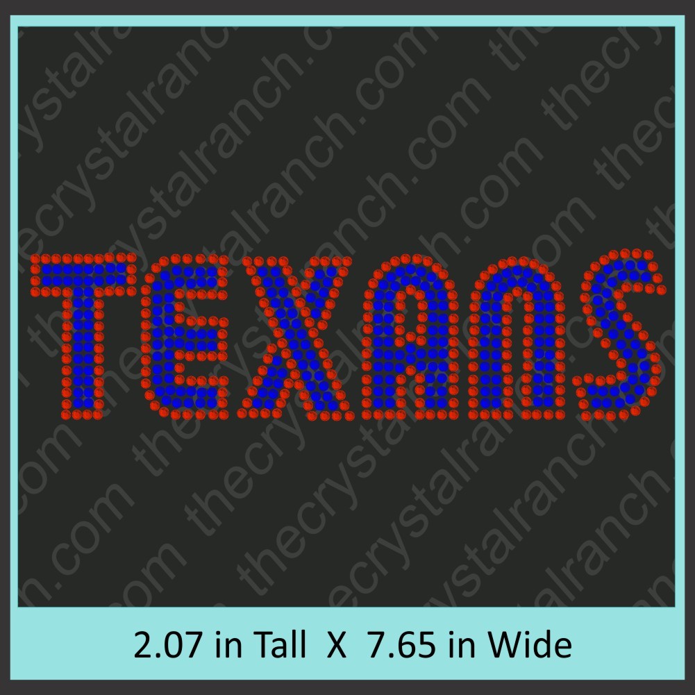 Texans Rhinestone Transfer CRT311