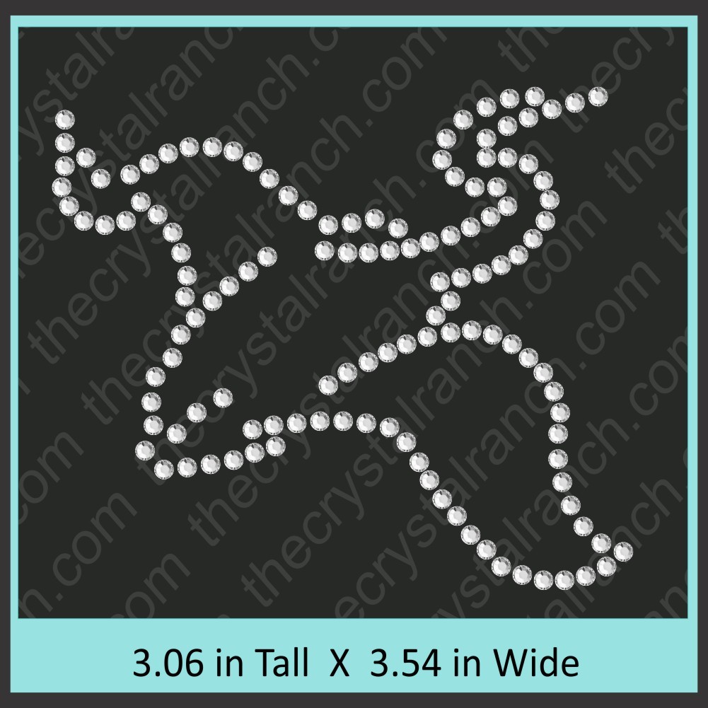 Stingray Rhinestone Transfer CRT316