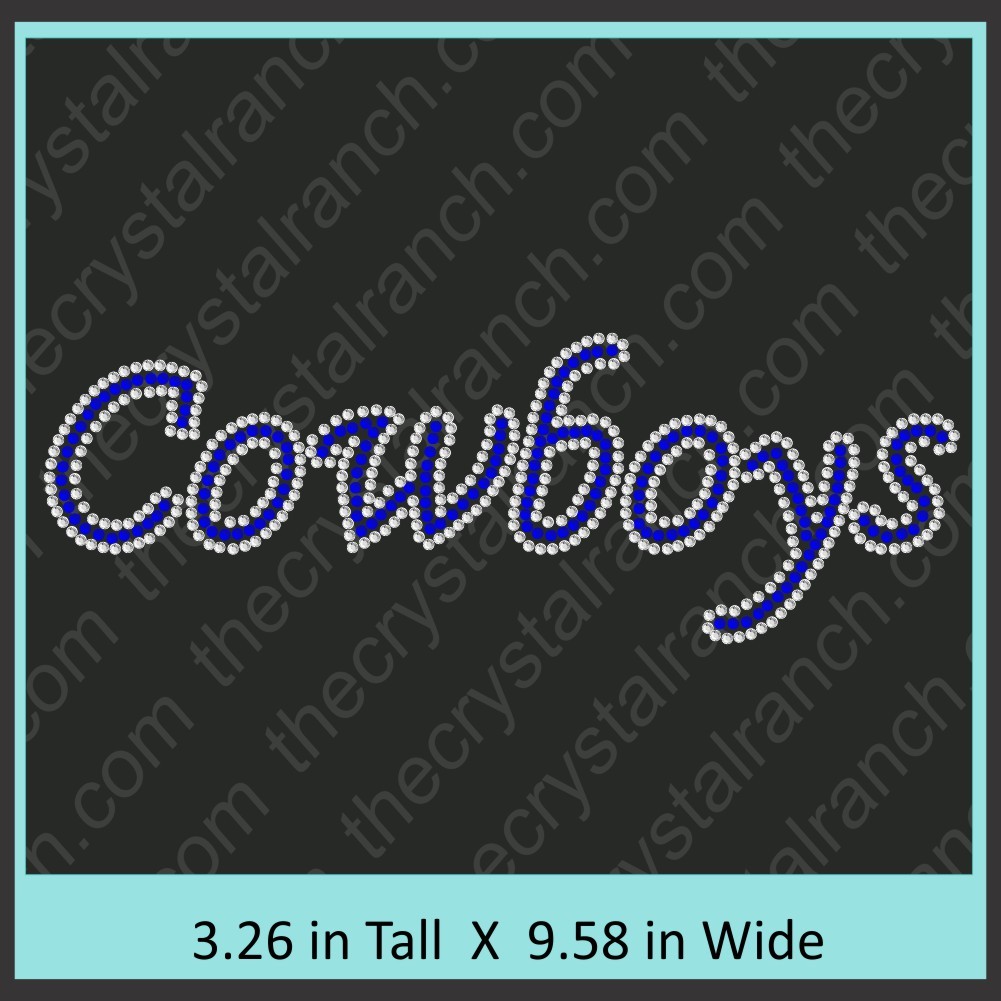 Cowboys Rhinestone Transfer CRT318